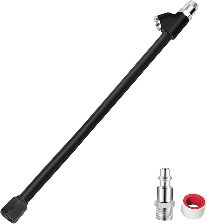 GODESON Air Chuck,12" Extended Reach Air Chucks for Tires，Heavy Duty Dual Head Air Chuck for Semi Tire Inflation,1/4" FNPT Straight Air Chuck for Truck RV Semi Dually Tires - Image 1